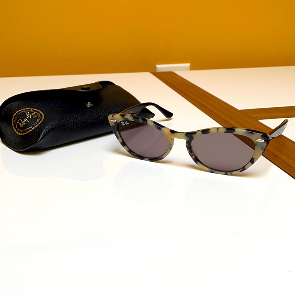 Ray-Ban Nina Marble Tortoiseshell Sunglasses